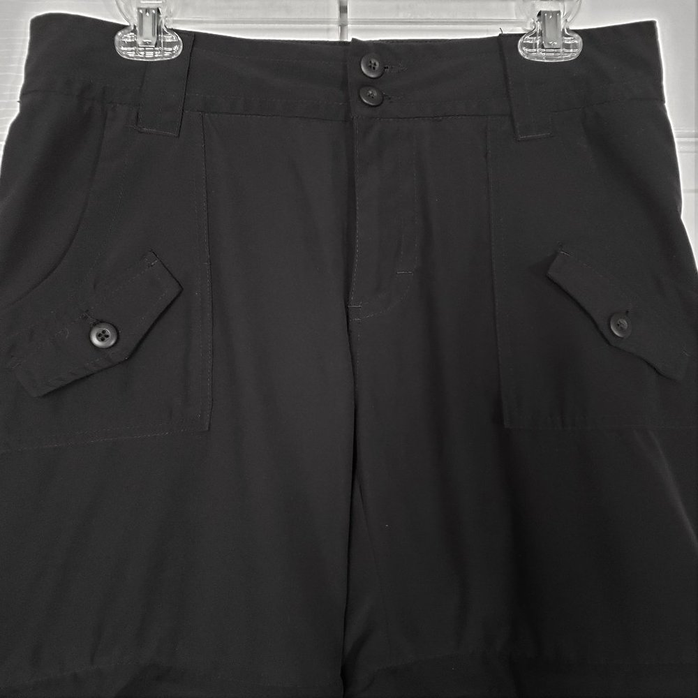 Black Convertible Rugged Exposure Hike Camp Convertible Pants Shorts, Size 10 - Picture 2 of 10